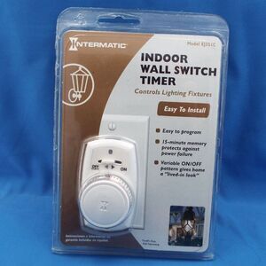 INTERMATIC INDOOR WALL SWITCH TIMER CONTROL LIGHTING FIXTURES MODEL EJ351C NEW